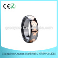 8 mm Fashion black ceramic ring, ceramic jewelry with rose gold inlay, ceramic ring factory